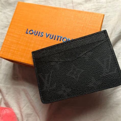 black louis vuitton card holder|louis vuitton side up card holder.